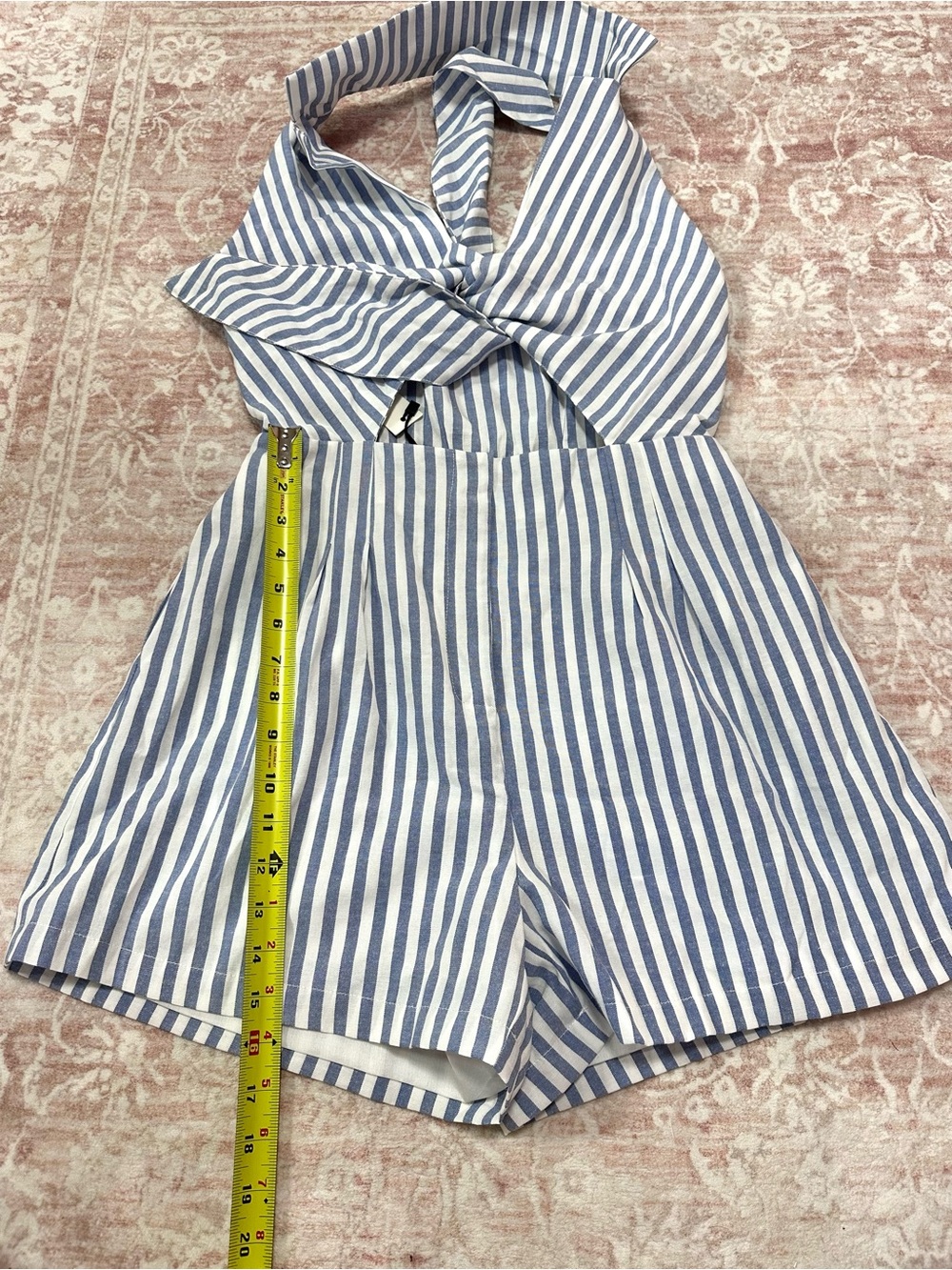 NWT 🦋 Commense Striped Tie Frint Romper - Picture 14 of 14